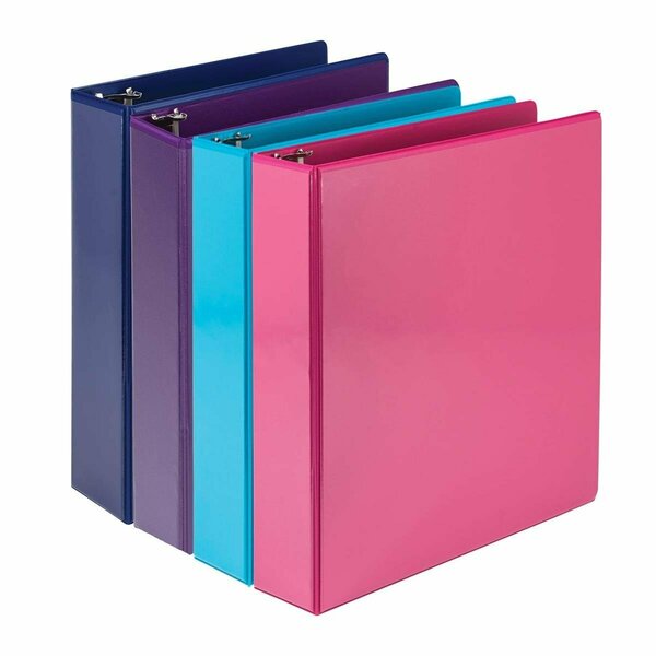Davenport & Co 2 in. Durable View 3 Ring Binder D Ring Binder, Assorted Color DA2939029